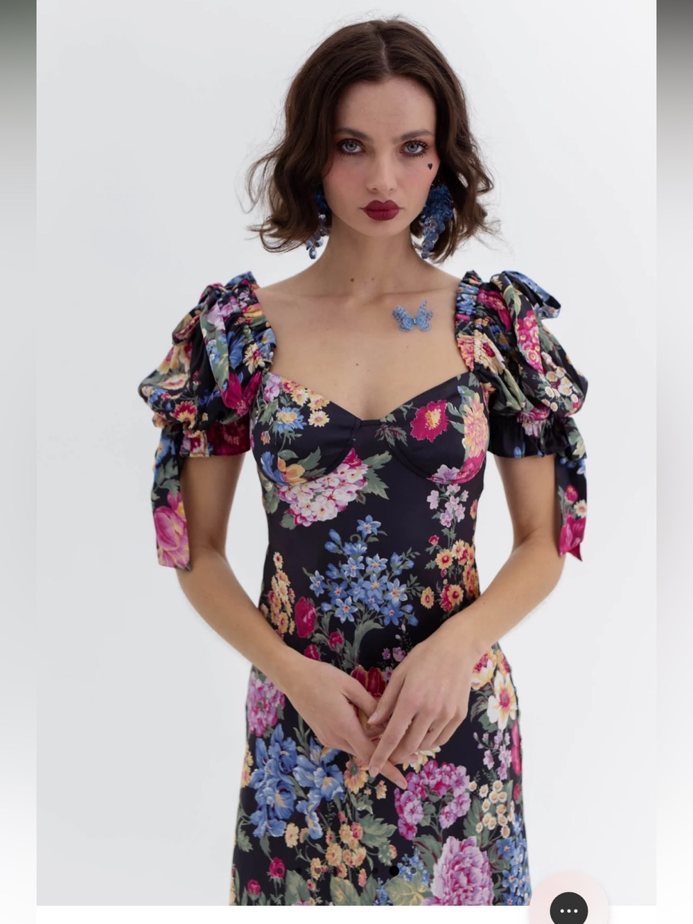 Selkie Puck Poet Slip Dress S - Picture 6 of 17